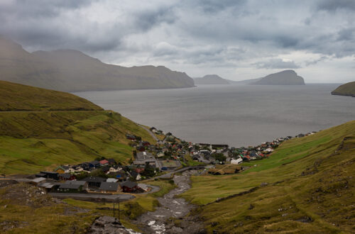 Looking down over Kvívík